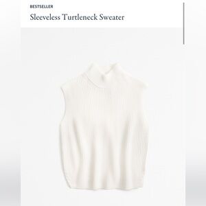 ABERCROMBIE Sleeveless Turtleneck Sweater